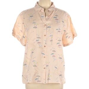 NWT C&C California Summer Linen Button Down Top